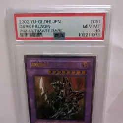 YuGiOh Dark Paladin Black Paladin 2002 Ultimate Rare PSA10 Collectors Card - Image 3