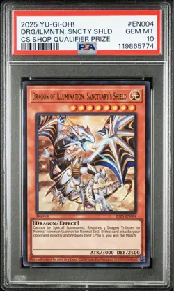 YuGiOh Dragon of Illumination Ultra Rare PSA10 Collectors Gem Mint Card - Image 2