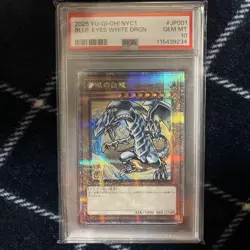 YuGiOh Blue Eyes White Dragon Ukiyoe 25th Secret Rare PSA10 Collectors Card - Image 1