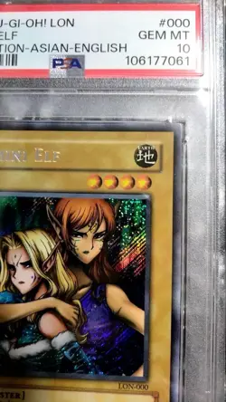 YuGiOh Gemini Elf LON Asian 1st Edition PSA10 Rare Secret Rare Collectors - Image 3