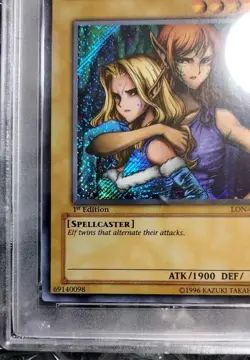 YuGiOh Gemini Elf LON Asian 1st Edition PSA10 Rare Secret Rare Collectors - Image 4