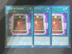 3x YuGiOh! - Book of Eclipse TAMA-EN041 Rare 1st Edition Near Mint - Image 1