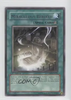Miraculous Rebirth 1st Ed. YuGiOh Cyberdark Impact #CDIP-EN044 2006 0j6 - Image 1