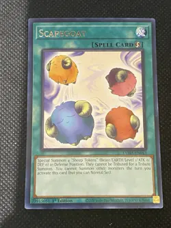 3x YuGiOh! - Scapegoat TAMA-EN043 Rare 1st Edition Near Mint Tactical Masters - Image 2