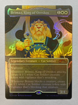 MTG - Secret Lair: Rule the Room - Brimaz, King of Oreskos - FOIL - NM - Image 1