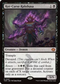 Rot-Curse Rakshasa [Tarkir: Dragonstorm] MTG - Image 1