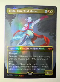 MTG | Elsha, Threefold Master | Near Mint | Foil Borderless - Image 1