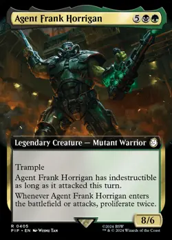 MTG Agent Frank Horrigan (Extended Art) [Fallout] Near Mint - Image 1