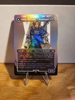 Dion, Bahamut’s Dominant Borderless R 0376 Foil FINAL FANTASY FIN MTG - Image 1