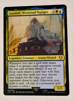 Gandalf, Westward Voyager MTG, Tales of Middle-earth Commander, LP - Image 1