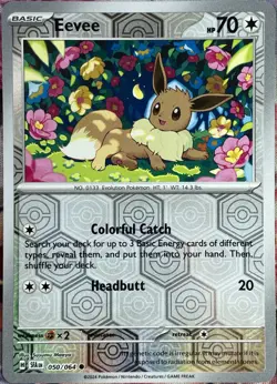 Eevee Reverse Holo - 050/064 - Shrouded Fable Pokemon 2024 - Image 1