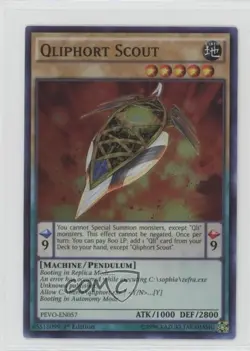 Qliphort Scout 1st Ed. YuGiOh Pendulum Evolution #PEVO-EN057 - Image 1