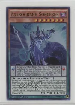 Astrograph Sorcerer 1st Ed. YuGiOh Pendulum Evolution #PEVO-EN001 - Image 1