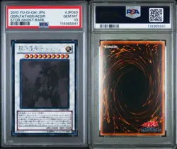 YuGiOh Odin Father of the Aesir Holographic Ghost Rare PSA10 Collectors Card - Image 1