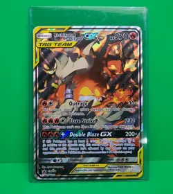 Pokemon TCG JUMBO Tag Team Card Reshiram & Charizard GX SM201 Promo - Image 1