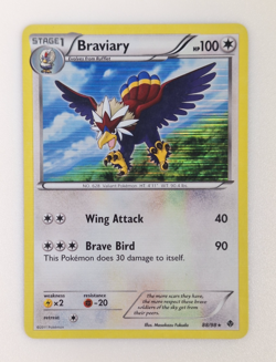 Holographic Braviary Pokemon Card #88/98 Emerging Powers LP TGC Fukada Rufflet - Image 1