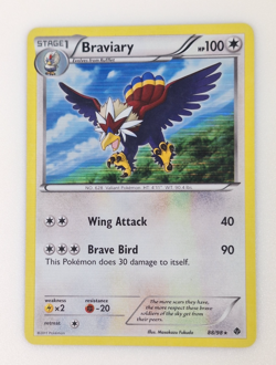Holographic Braviary Pokemon Card #88/98 Emerging Powers LP TGC Fukada Rufflet - Image 3