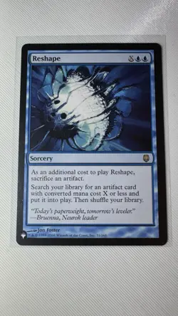 Reshape MTG Magic the Gathering the List Rare Card - Image 1