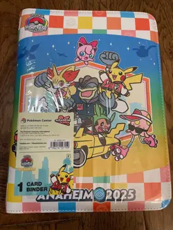Pokemon World Championships 2025 Anaheim Pikachu SoCal Varsity Card Binder NEW - Image 1