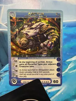 Arctus Heptadd’s Squire Premium Foil Holo Promo Prerelease Chaotic TCG Card NM - Image 1