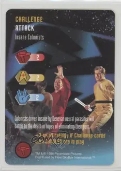 1996 Star Trek - The Card Game Challenge Insane Colonists - Image 1