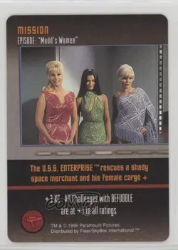 1996 Star Trek - The Card Game Mission Episode: Mudd's Women - Image 1