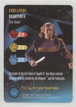 1996 Star Trek - The Card Game Challenge Teer Akaar - Image 1