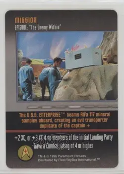 1996 Star Trek - The Card Game Mission Episode: The Enemy Within - Image 1