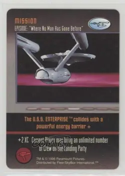 1996 Star Trek - The Card Game Mission Episode: Where No Man Has Gone Before - Image 1
