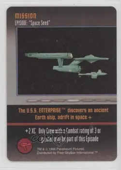 1996 Star Trek - The Card Game Mission Episode: Space Seed - Image 1