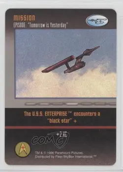 1996 Star Trek - The Card Game Mission Episode: Tomorrow is Yesterday - Image 1
