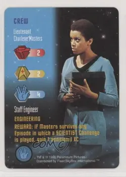 1996 Star Trek - The Card Game Crew Lieutenant Charlene Masters - Image 1