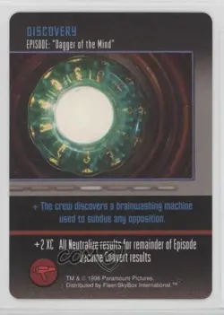 1996 Star Trek - The Card Game Discovery Episode: Dagger of the Mind - Image 1