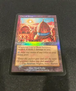 1x WOTC MtG JSS/MSS Promos City of Brass FOIL - Image 2