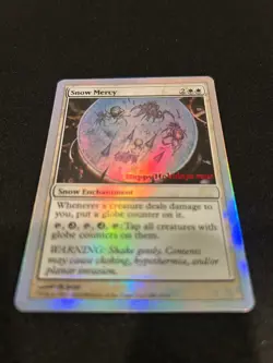 1x Snow Mercy - 2010 Holiday Promo Moderate Play MTG Magic The Gathering FOIL - Image 2
