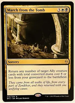 March from the Tomb -#214-MTG- Battle for Zendikar-Regular-NM - Image 1