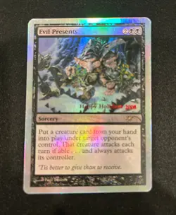 EVIL PRESENTS - Happy Holidays 2008 MTG Magic The Gathering FOIL - Image 1