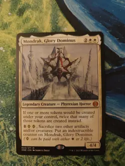 MTG Mondrak, Glory Dominus Phyrexia: All Will Be One Near Mint Condition - Image 1
