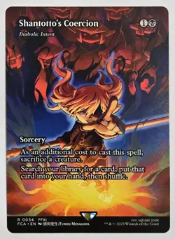 Shantotto's Coercion - Diabolic Intent - Showcase Final Fantasy MTG M/NM - Image 1