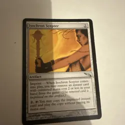 MTG Isochron Scepter Mirrodin (MRD) Uncommon Card NM-LP Condition - Image 1