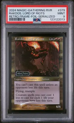 2024 MTG Ravnica Remastered #379 Rakdos, Lord Of Riots (Foil-Serialized) - PSA 9 - Image 1