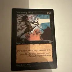 Withering Boon English Magic the Gathering MTG Mirage - NM - Image 1