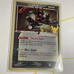 Pokemon TCG -Greninja Gold Star SWSH144 Black Star Promo Celebrations NM SWIRL💫 - Image 3