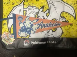 Pokemon World Championships 2025 Anaheim Pikachu Varsity Pennant Flag Banner - Image 1