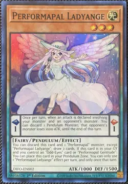 Performapal Ladyange DIFO-EN002 Dimension Force 1st Edition - Yugioh Card - Image 1