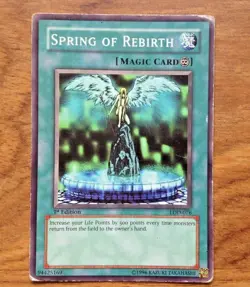 Yugioh | Spring Of Rebirth | Common | LOD 076 1st Edition. Free UK Postage - Image 1