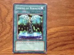 Yugioh | Spring Of Rebirth | Common | LOD 076 1st Edition. Free UK Postage - Image 3