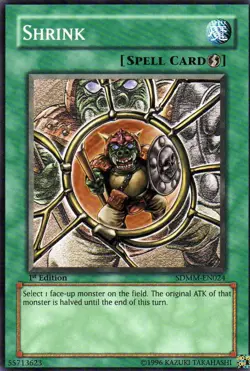 Yugioh! MP Shrink - SDMM-EN024 - Common - 1st Edition Moderately Played, English - Image 1