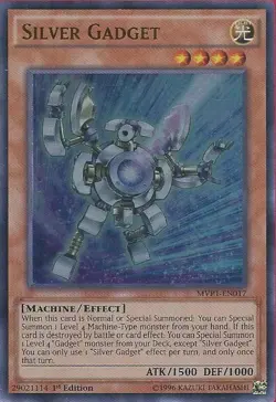 Yugioh! MP Silver Gadget - MVP1-EN017 - Ultra Rare - 1st Edition Moderately Play - Image 1