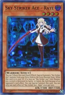 Yugioh! MP Sky Striker Ace - Raye - DASA-EN029 - Super Rare - Unlimited Moderate - Image 1